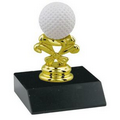 Trophy Cornerstone Base - Weighted Black Plastic 3" x 3-1/2" x 3/4"